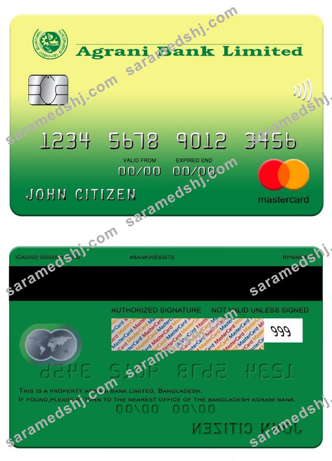 Bangladesh Agrani bank Mastercard